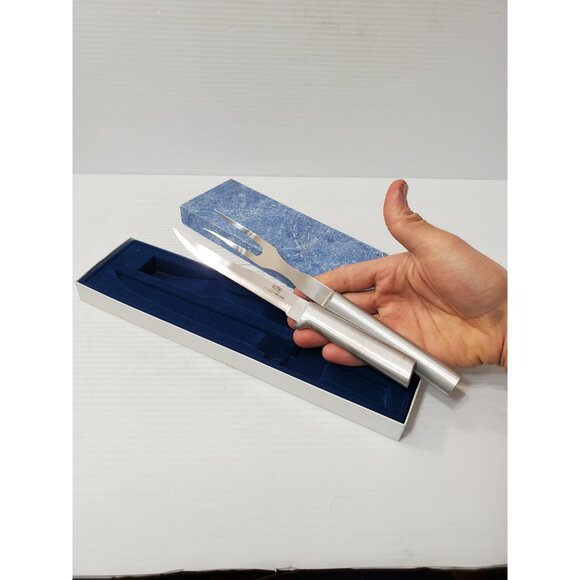 Vintage Du pont Boxed Knife and fork | Stainless Steel Serrated Knife an… - Picture 6 of 7